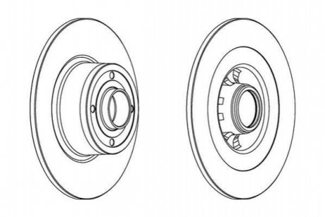 Тормозной диск Jurid 562935JC-1 (фото 1)