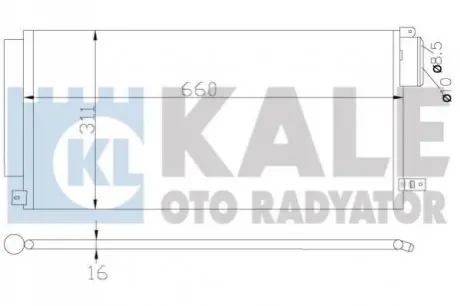 Конденсатор KALE OTO RADYAT?R Kale Oto radyator 389100