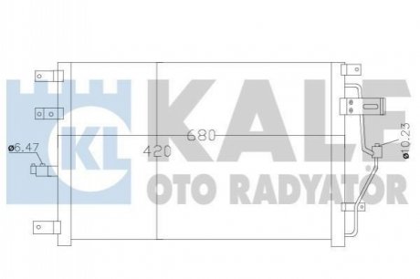 KALE VOLVO Радиатор кондиционера S60 I,S80 I,V70 II,XC70 Cross Country 00- Kale Oto radyator 390300