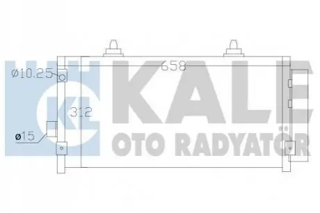 KALE SUBARU Радиатор кондиционера Impreza,Forester,XV 08- Kale Oto radyator 389500