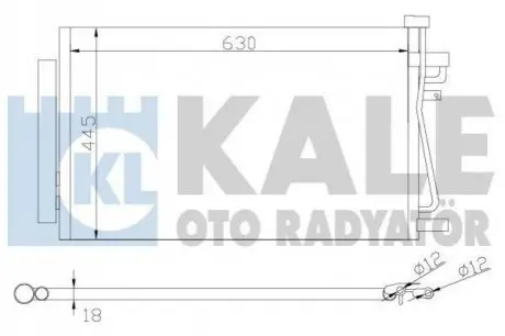KALE OPEL Радиатор кондиционера Antara,Chevrolet Antara Kale Oto radyator 343310