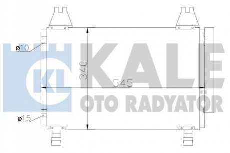 KALE TOYOTA Радиатор кондиционера Yaris 1.0/1.3 05- Kale Oto radyator 390100