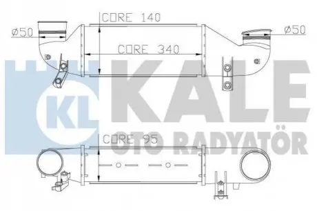 ТЕПЛООБМЕННИК KALE OTO RADYAT?R Kale Oto radyator 346500