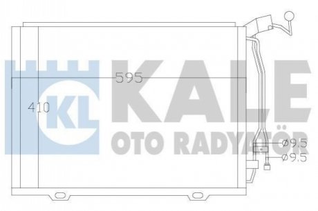 KALE DB Радиатор кондиционера W202 2.0/2.2CDI 98- Kale Oto radyator 392500
