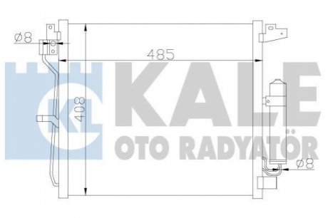 KALE NISSAN Радиатор кондиционера Juke 1.5dCi 10- Kale Oto radyator 343160