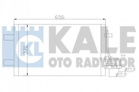 KALE FORD Радиатор кондиционера C-Max,Focus II Kale Oto radyator 386100 (фото 1)