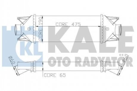 KALE FIAT Интеркулер Daily III,IV 2.3/3.0d 06- Kale Oto radyator 347200 (фото 1)