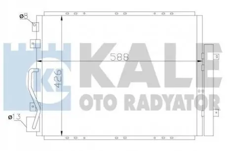 KALE KIA Радиатор кондиционера Sorento I 02- Kale Oto radyator 342625