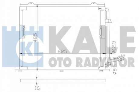 KALE DB Радиатор кондиционера S-Class W140 Kale Oto radyator 392400 (фото 1)