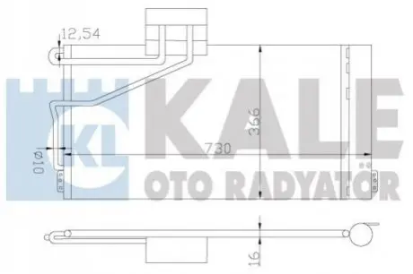 KALE DB Радиатор кондиционера W203 00- Kale Oto radyator 387800