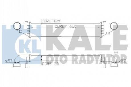 KALE Интеркулер W203 2.0/2.7CDI Kale Oto radyator 347500