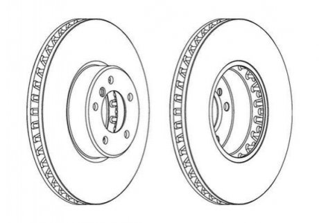 Тормозной диск Jurid 563045JC-1 (фото 1)