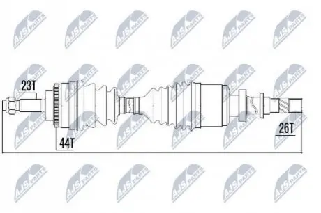 Полуось Nty NPW-RE-018