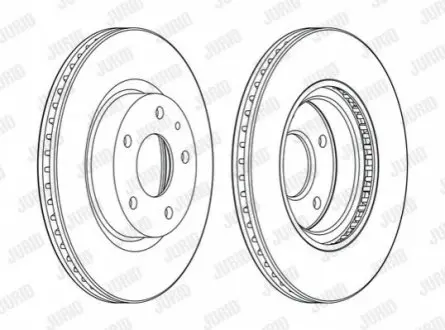 Диск тормозной MAZDA Jurid 563119JC