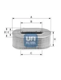 Фільтр повітряний Seat Ibiza / Opel Ascona / Kadett UFI 2770500