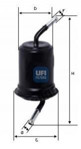Фильтр топливный UFI 3176400