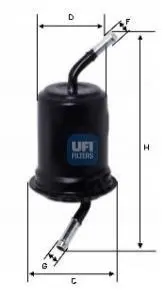Фільтр паливний UFI 3176400