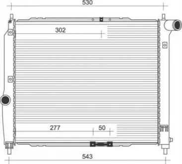 Радиатор, охлаждение двигателя MAGNETI MARELLI 350213891000