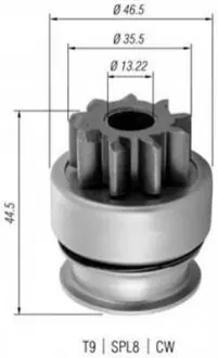 Ведущая шестерня, стартер MAGNETI MARELLI 940113020369