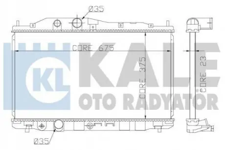 ТЕПЛООБМЕННИК KALE OTO RADYAT?R Kale Oto radyator 357200