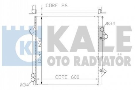 Теплообмінник KALE OTO RADYAT?R Kale Oto radyator 342180 (фото 1)