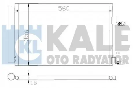 Конденсатор KALE OTO RADYAT?R Kale Oto radyator 377900