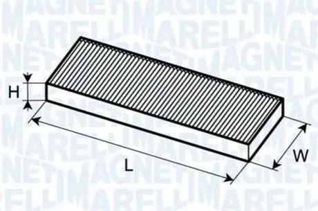 Фильтр, воздух во внутренном пространстве MAGNETI MARELLI 350203062630