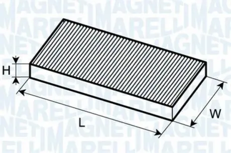 Фільтр, повітря у внутрішньому просторі MAGNETI MARELLI 350203063880