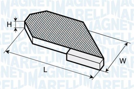 Filter, interior air MAGNETI MARELLI BCF268