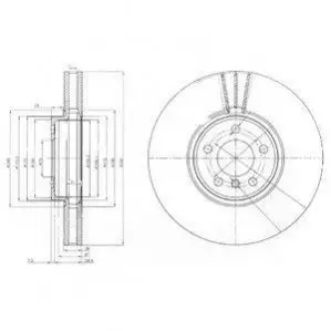Тормозной диск Delphi BG9004