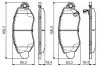 Тормозные колодки передние TRANSIT 00- BOSCH 0986495443 (фото 1)