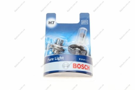 Лампа розжарювання H7 12V 55W PX26d Pure Light (компл. 2шт) 1 987 301 411 BOSCH 1987301411