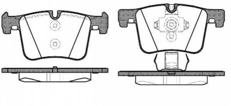 Комплект тормозных колодок, дисковый тормоз WOKING P15573.00 (фото 1)