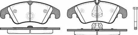 Гальмівні колодки перед. Audi A4/A5/A6/A7/Q7 08- (Lucas) WOKING P12043.10