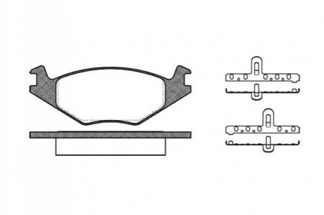 Комплект тормозных колодок, дисковый тормоз WOKING P0713.20 (фото 1)