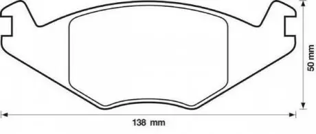 Тормозные колодки передние VW GOLF/JETTA/POLO SEAT CORDOBA/IBIZA Jurid 571315J