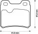 Гальмівні колодки задні Opel Astra, Ascona, Calibra, Kadett E, Vectra A / Saab 900 / Vauxhall JURID 571407J