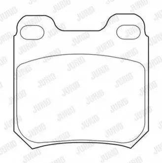 Тормозные колодки OPEL VECTRA B /Astra / Omega SAAB 900 Jurid 573709J