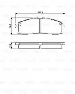 TOYOTA Тормозные колодки передн.Lexus RX 09- BOSCH 0986495330