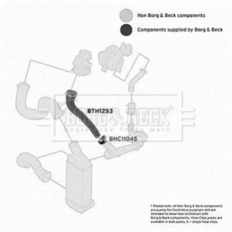 Патрубок BORG&BECK BORG & BECK BTH1253 (фото 1)