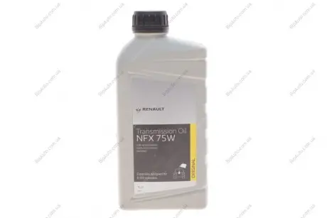 Трансмиссионное масло nfx sae 75w 1l RENAULT 7711945721 (фото 1)