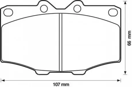 Тормозные колодки TOYOTA 4Runner, Hi-Lux, Land Cruiser Jurid 572178J