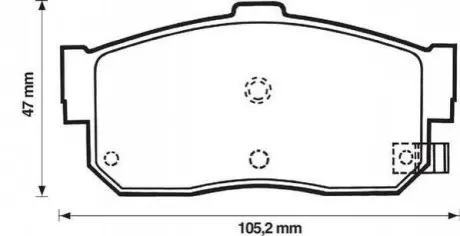 Гальмівні колодки NISSAN Maxima QX Jurid 572376J