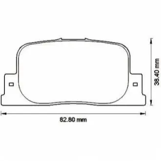 Гальмівні колодки TOYOTA Camry Jurid 572559J