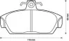 Тормозные колодки ROVER 111, 114, 115, Metro, Metro Van, MG F JURID 571436J