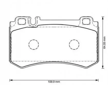 Тормозные колодки Mercedes E Class AMG, S Class Jurid 573302J