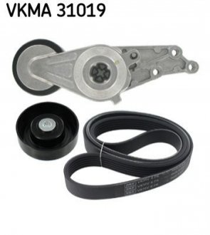 Комплект поликлиновый (ремень+ролики)) SKF VKMA 31019 (фото 1)