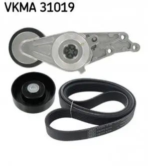 Комплект поліклиновий (ремінь+ролики) SKF VKMA 31019