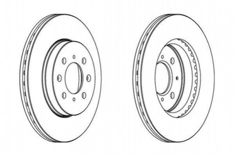 Диск тормозной HONDA Jurid 563065JC (фото 1)