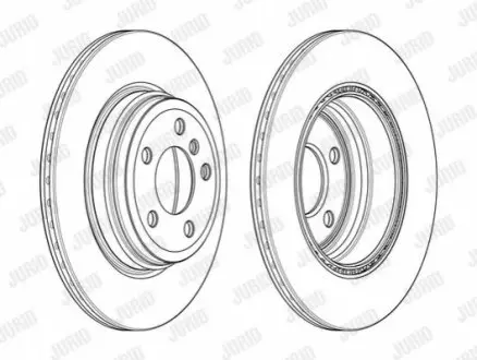 Диск тормозной BMW Jurid 562980JC